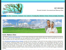 Tablet Screenshot of agemattersclinic.com